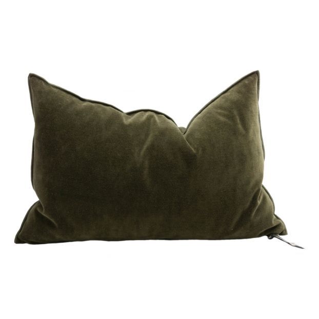 Vice Versa Vintage Velvet Cushion Khaki | Smallable DE