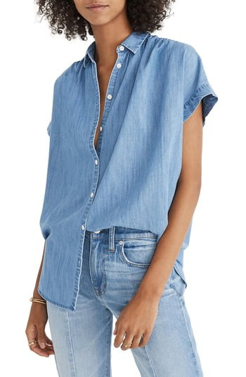 Women's Madewell Central Chambray Shirt | Nordstrom