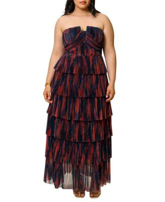 Hutch Plus Size Simi Strapless Tulle Tiered Gown  | Bloomingdale's Women | Bloomingdale's (US)