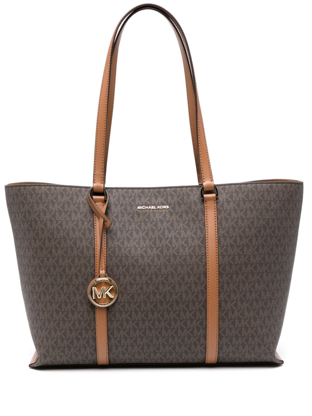 Michael Michael Kors logo-print tote bag - Brown | Farfetch Global