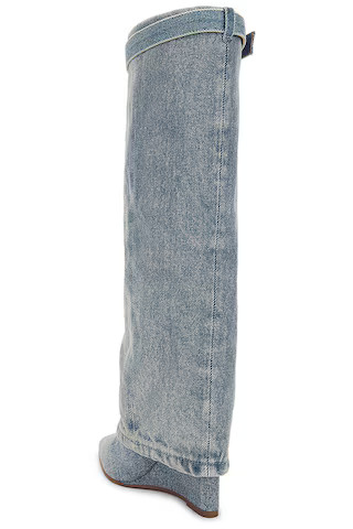 Corenne Boot in Denim | Revolve Clothing (Global)