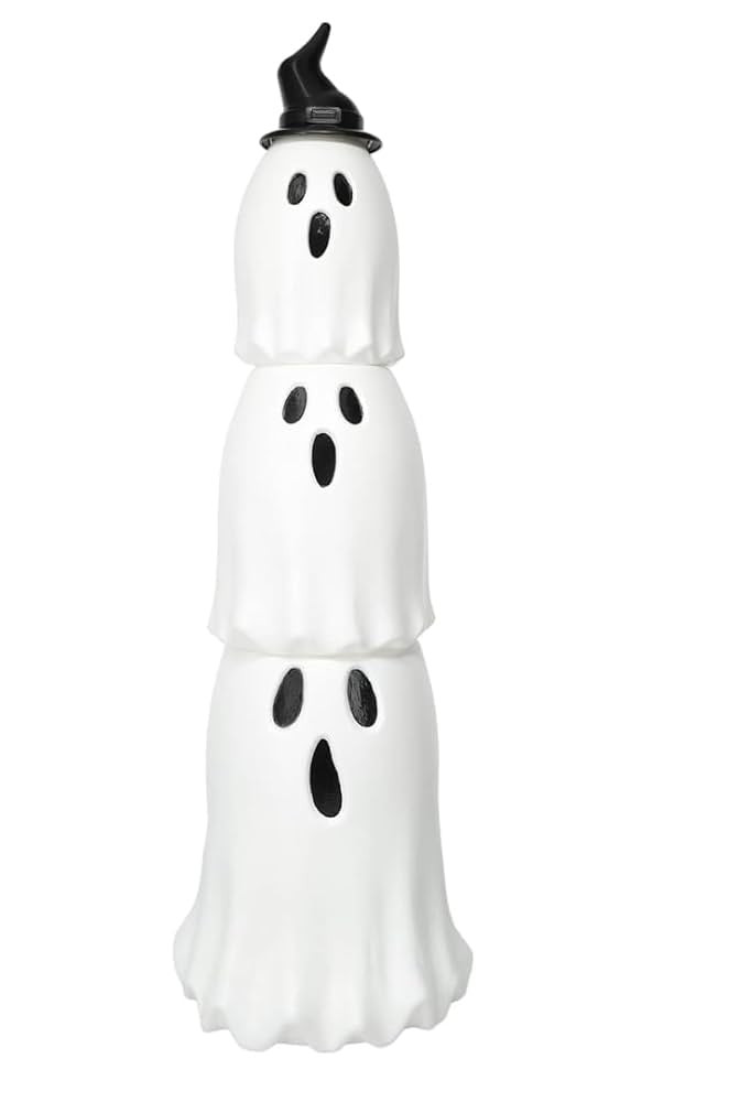 1616Holdings Halloween Decorative Plastic Stacking Ghosts 3-Count | Amazon (US)