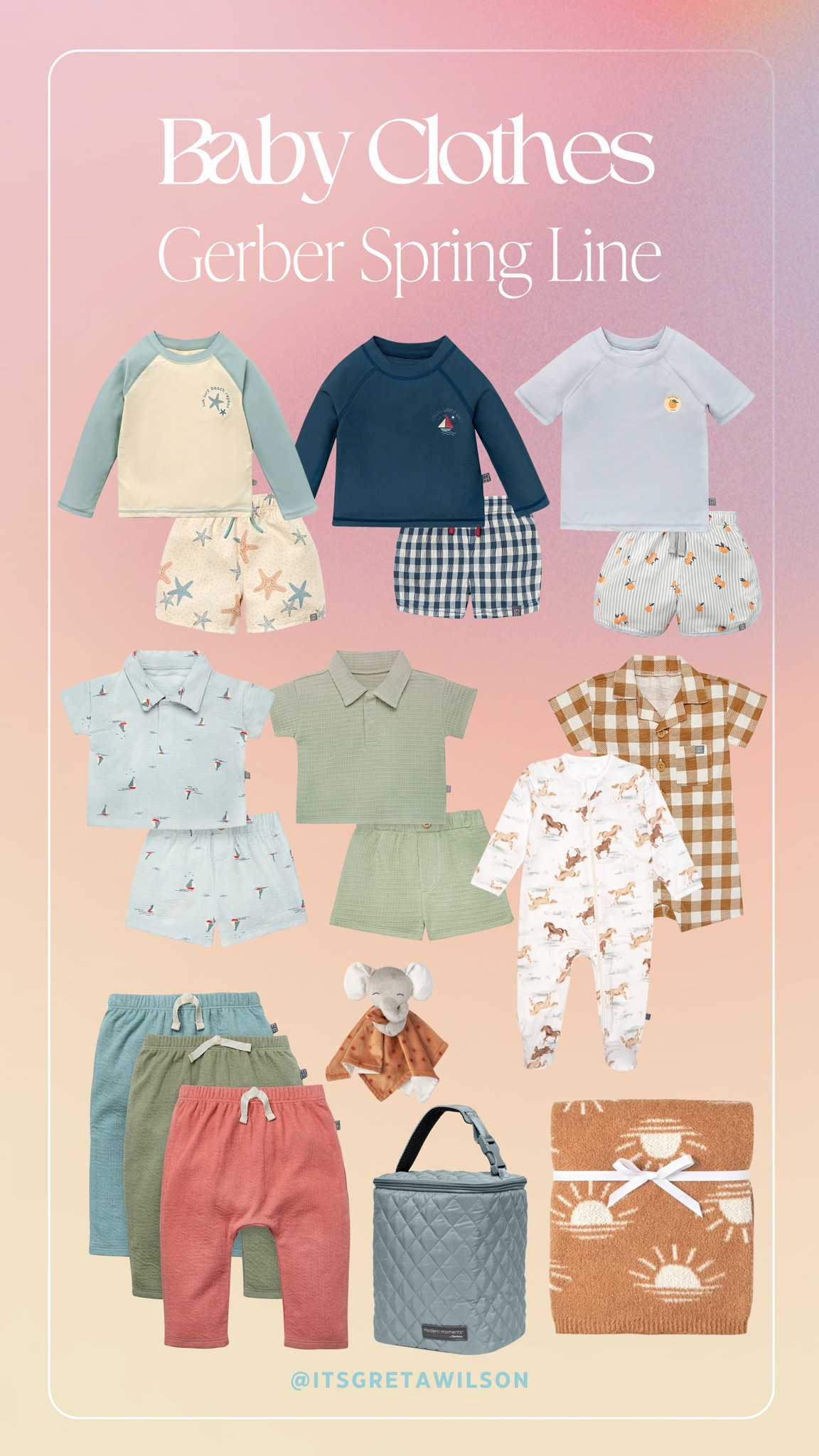 So many cute fits from Walmart’s new Modern Moments line from Gerber 🥹