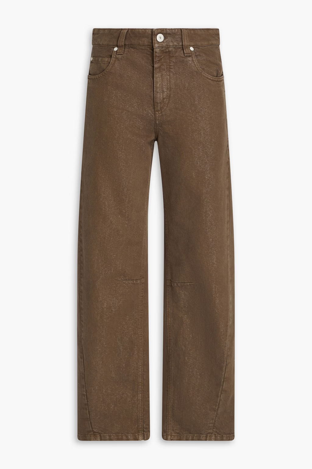 Metallic mid-rise straight-leg jeans | The Outnet (UK and Europe)