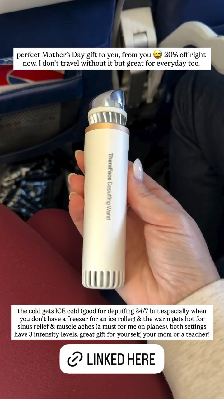 perfect Mother’s Day gift to you, from you 😅 20% off right now. I don’t travel without it but great for everyday too. the cold gets ICE cold (good for depuffing 24/7 but especially when you don’t have a freezer for an ice roller) & the warm gets hot for sinus relief & muscle aches (a must for me on planes). both settings have 3 intensity levels. great gift for yourself, your mom or a teacher!

#LTKselfcare #LTKMothersDay #LTKBeauty