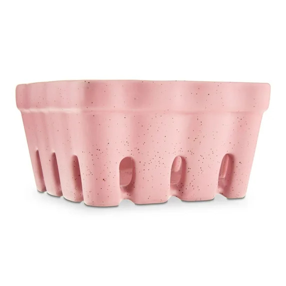 Ceramic Berry Basket, Pink, 5" x 3", Easter by Way To Celebrate | Walmart (US)
