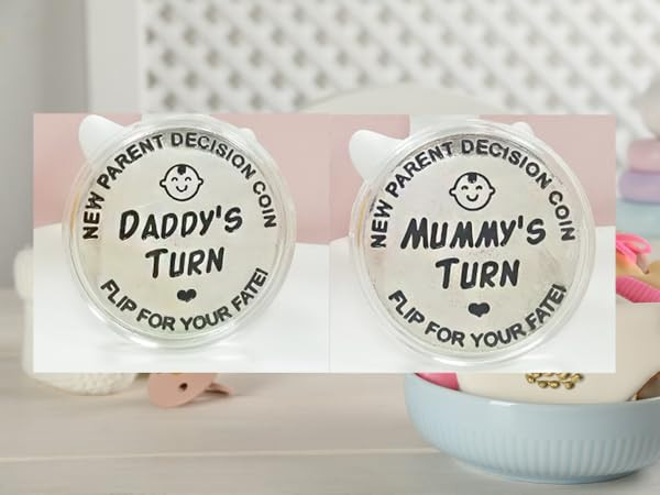 New Dad Mom Gifts Funny Decision Making Coin, New Baby Gift for Parent Mummy Daddy Pregnancy Wome... | Amazon (US)