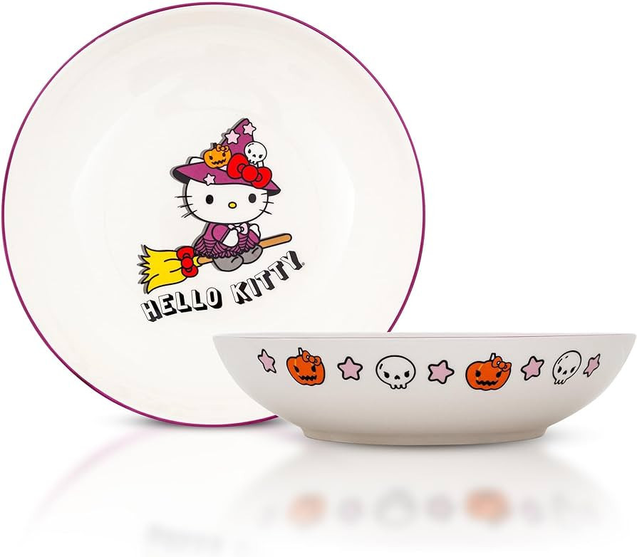 Sanrio Hello Kitty Witch 9-Inch Ceramic Coupe Dinner Bowl | Amazon (US)