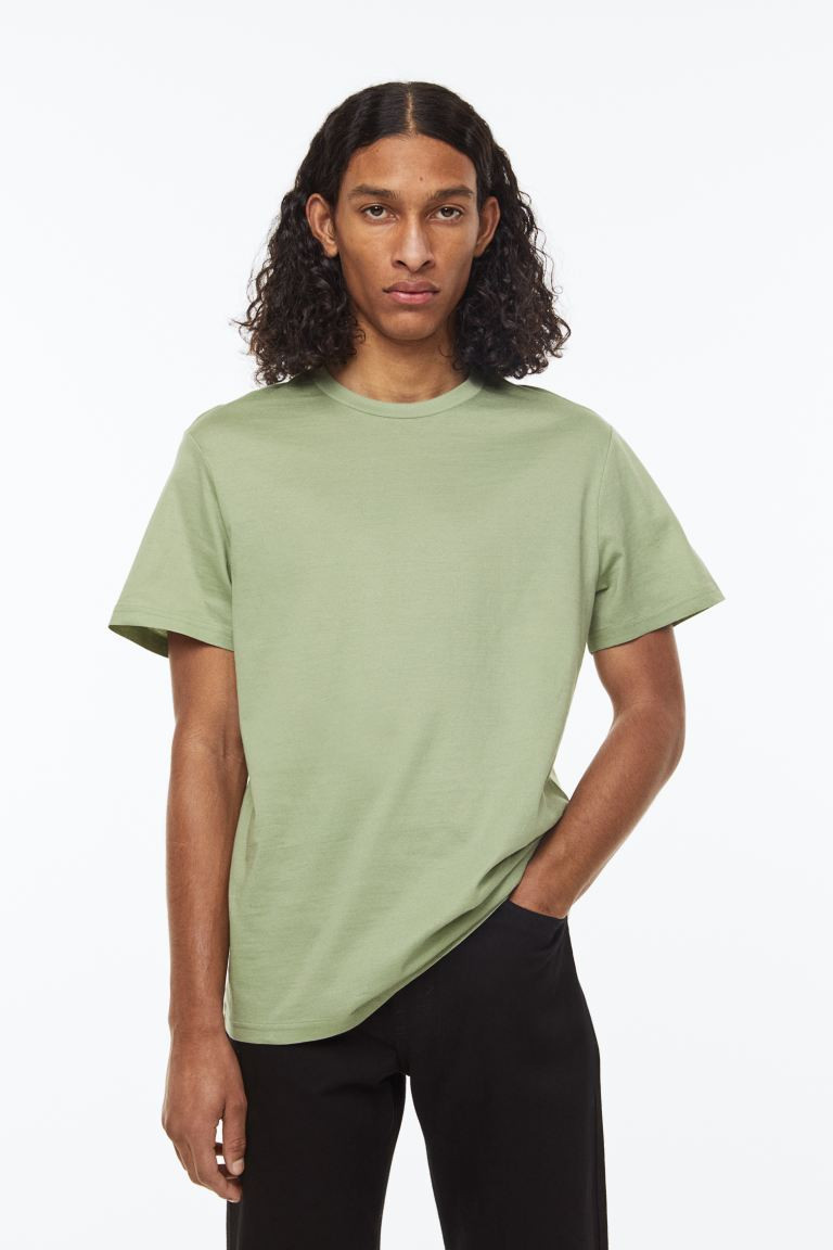 T-Shirt mit Rundausschnitt Regular Fit | H&M (DE, AT, CH, NL, FI)