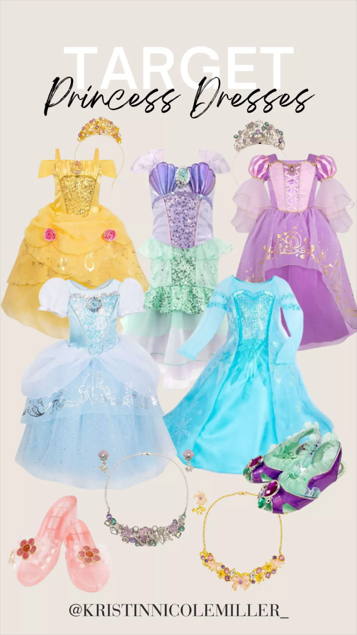 disney princess dress up set Box Recommended for ages 3 and up. LIMIROLER 18 Pcs Princess Dress