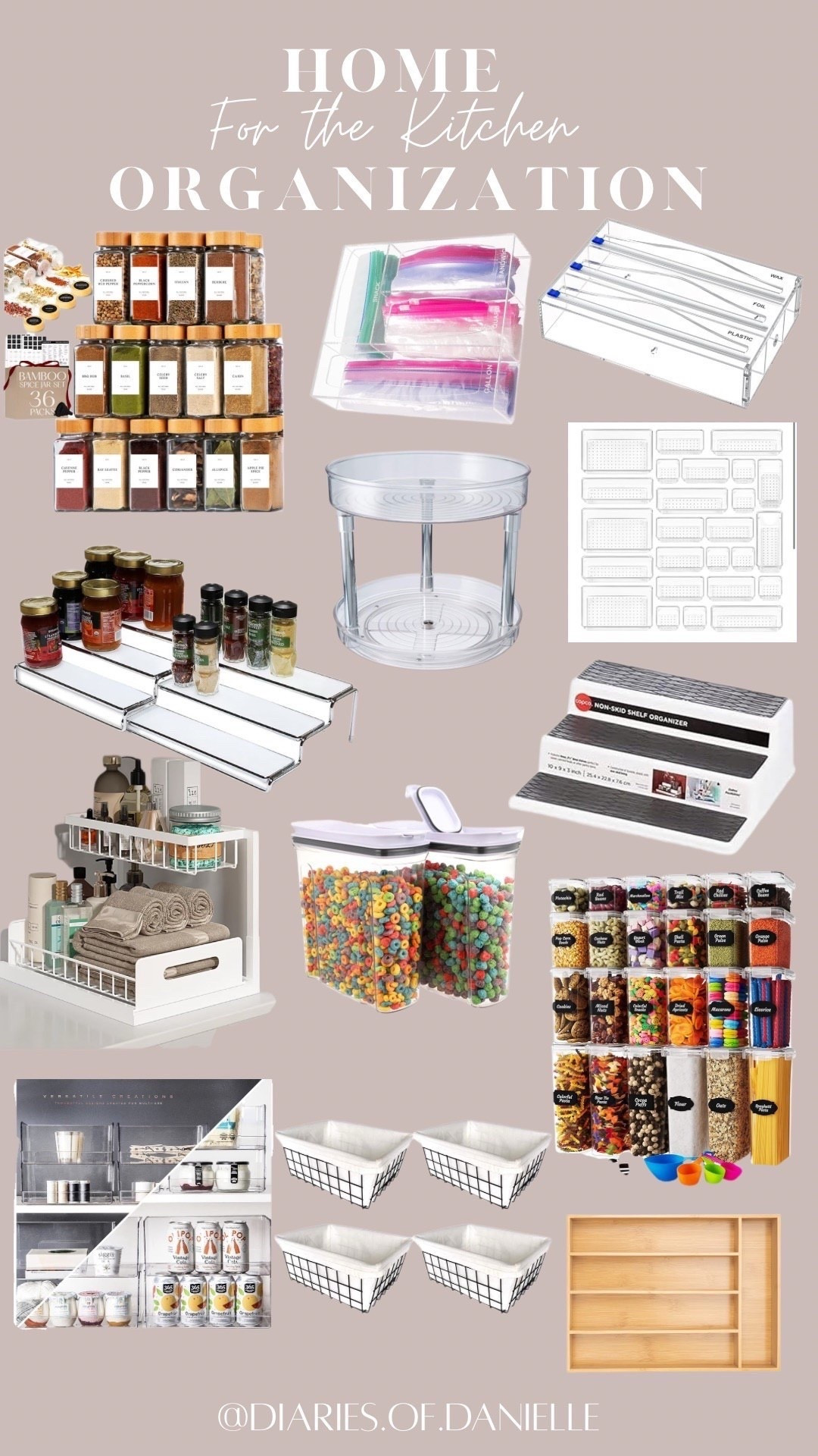 Home Organization finds I ordered from Amazon for the kitchen 🏠 I’ve been organizing room by room and I started in the kitchen. These are some of what I used to get things decluttered and organized! 

Amazon, home organization, kitchen organization, drawer organizer bins, food storage, acrylic storage, spice cabinet, spice storage, spice drawer organizer, pantry organization, under the sink organizer 

#LTKmomlife #LTKHome #LTKFindsUnder50