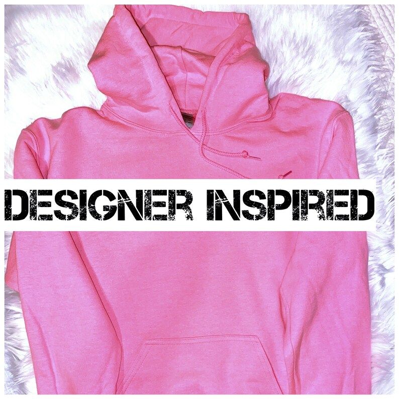 Inspired Couture Ladies Pink Hoodie Sweatshirt | Etsy (US)
