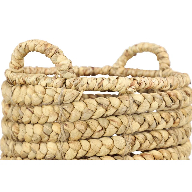 Round 4 Piece Wicker/Rattan Basket Set | Wayfair North America