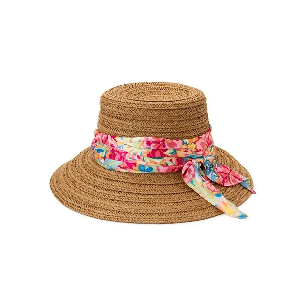 Time and Tru Women's Straw Cloche Hat | Walmart (US)