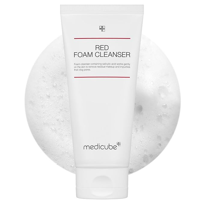 medicube Facial Cleanser Red Foam Cleanser | Daily Gentle Cleansing Foam for Sensitive & Troubled... | Amazon (US)