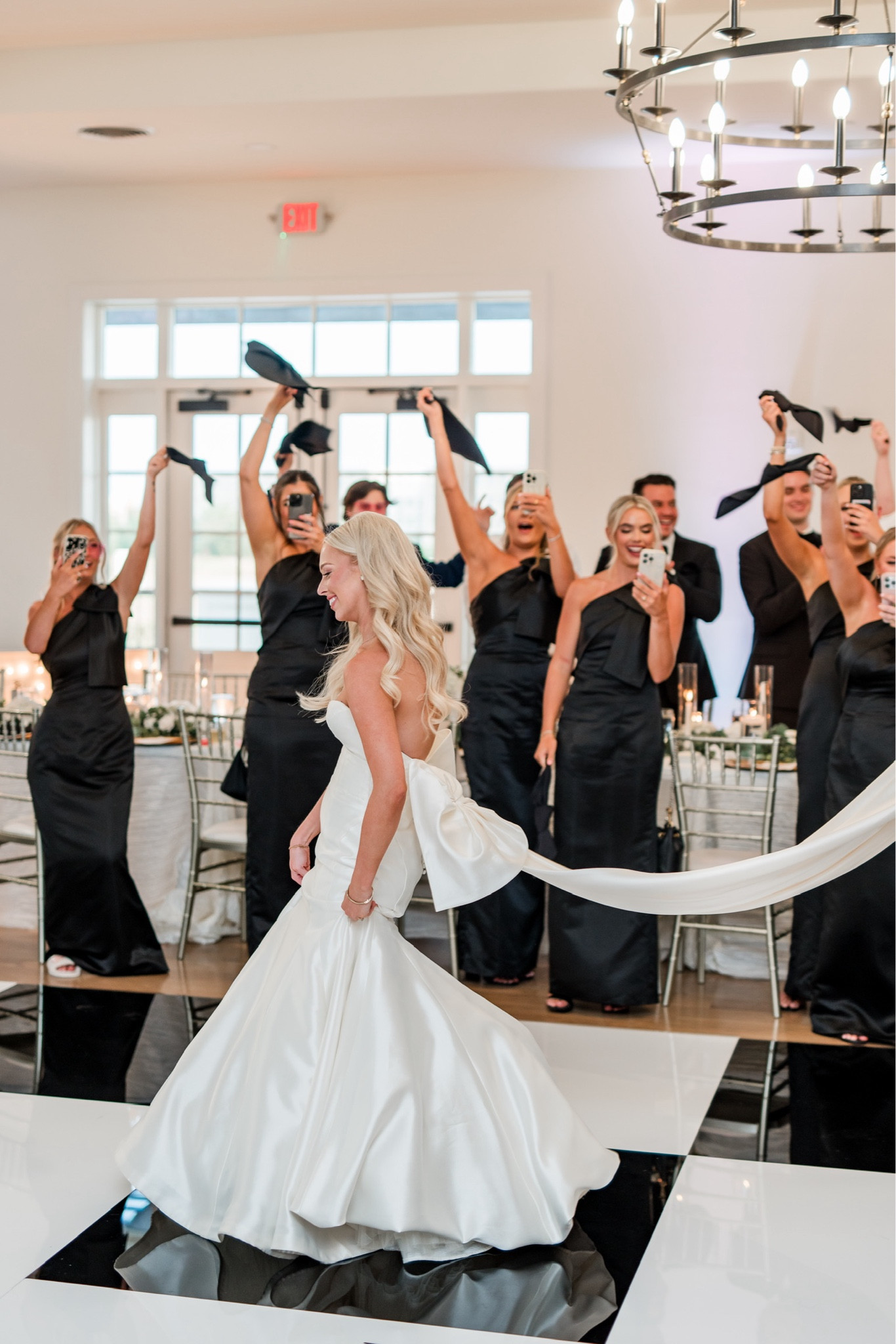 Black bow bridesmaid dresses!! Classy, timeless and chic! 🖤🎀🕊️

#LTKparties #LTKwedding #LTKbeauty