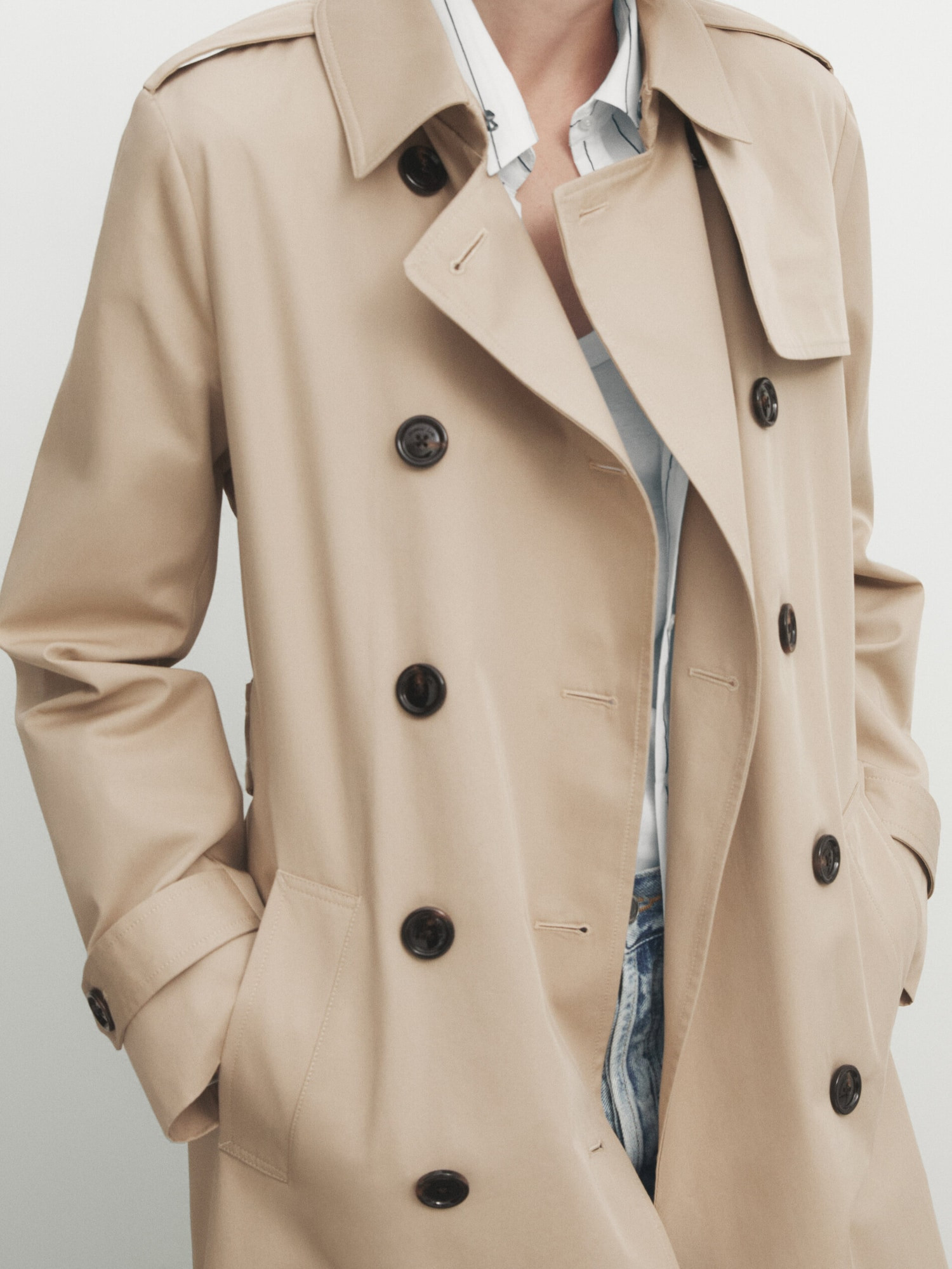 Trench coat with belt | Massimo Dutti UK