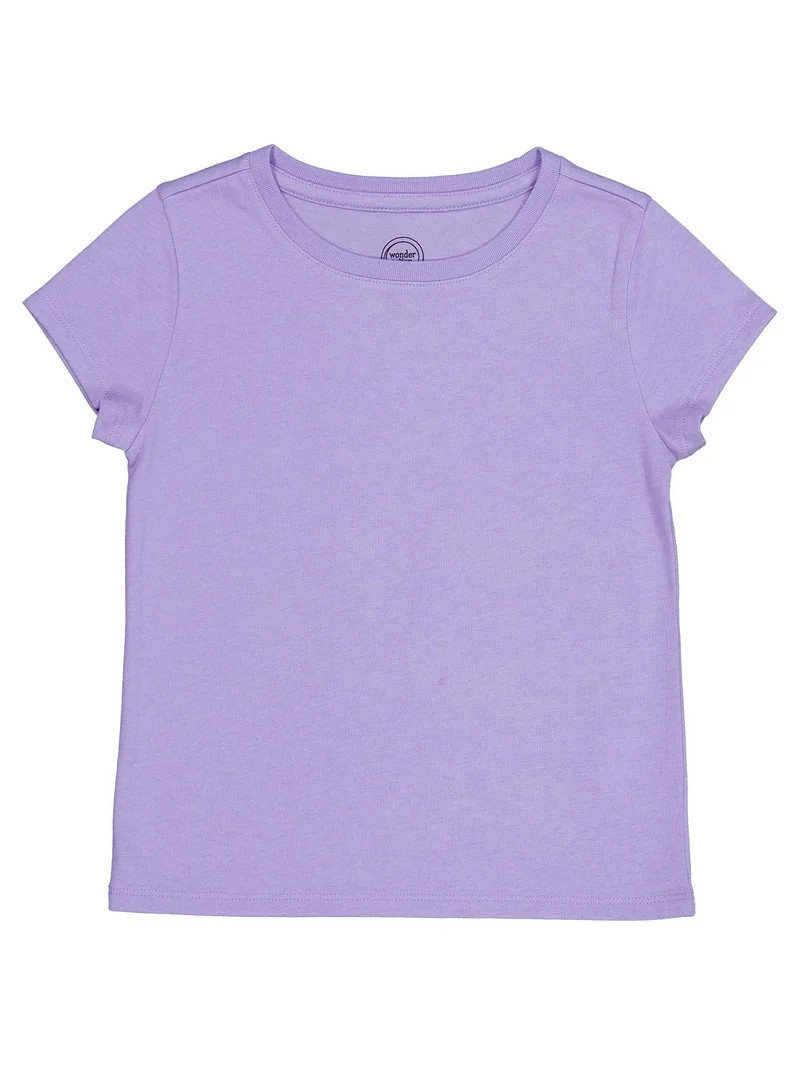 Wonder Nation Girls Short Sleeve Kid Tough T-Shirt, Sizes 4-18 & Plus | Walmart (US)