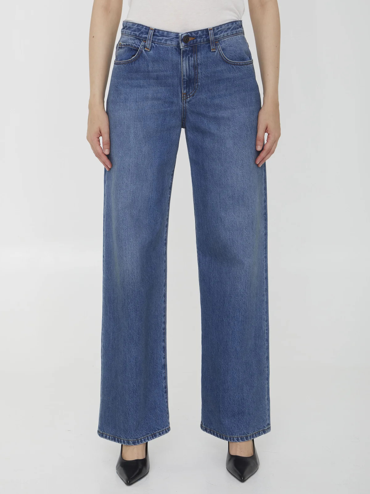 The Row Eglitta Wide-Leg Jeans | Cettire Global