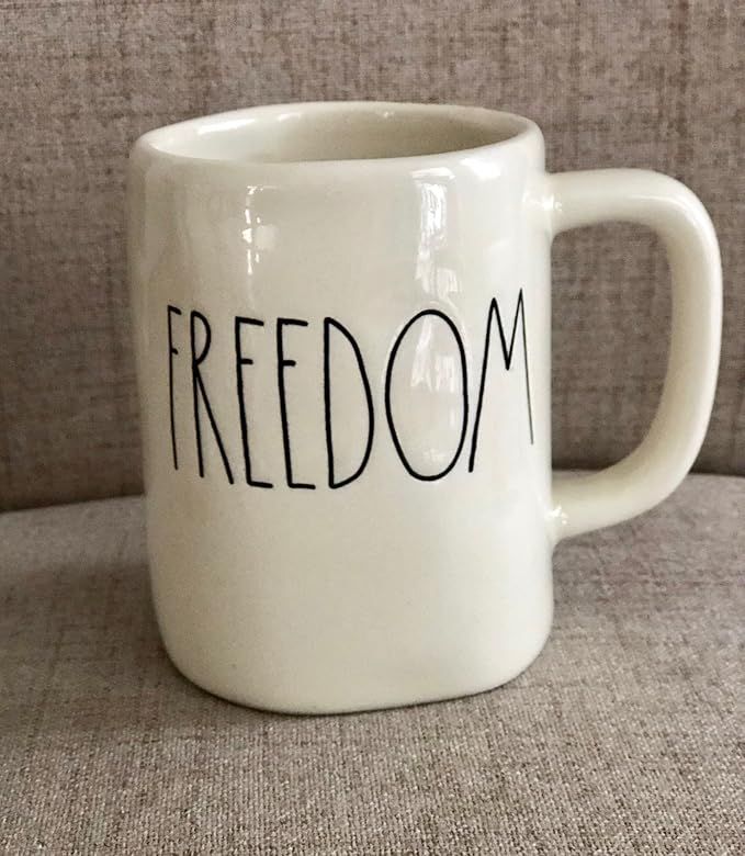 Rae Dunn by Magenta, Artisan Collection, FREEDOM mug, large letters | Amazon (US)
