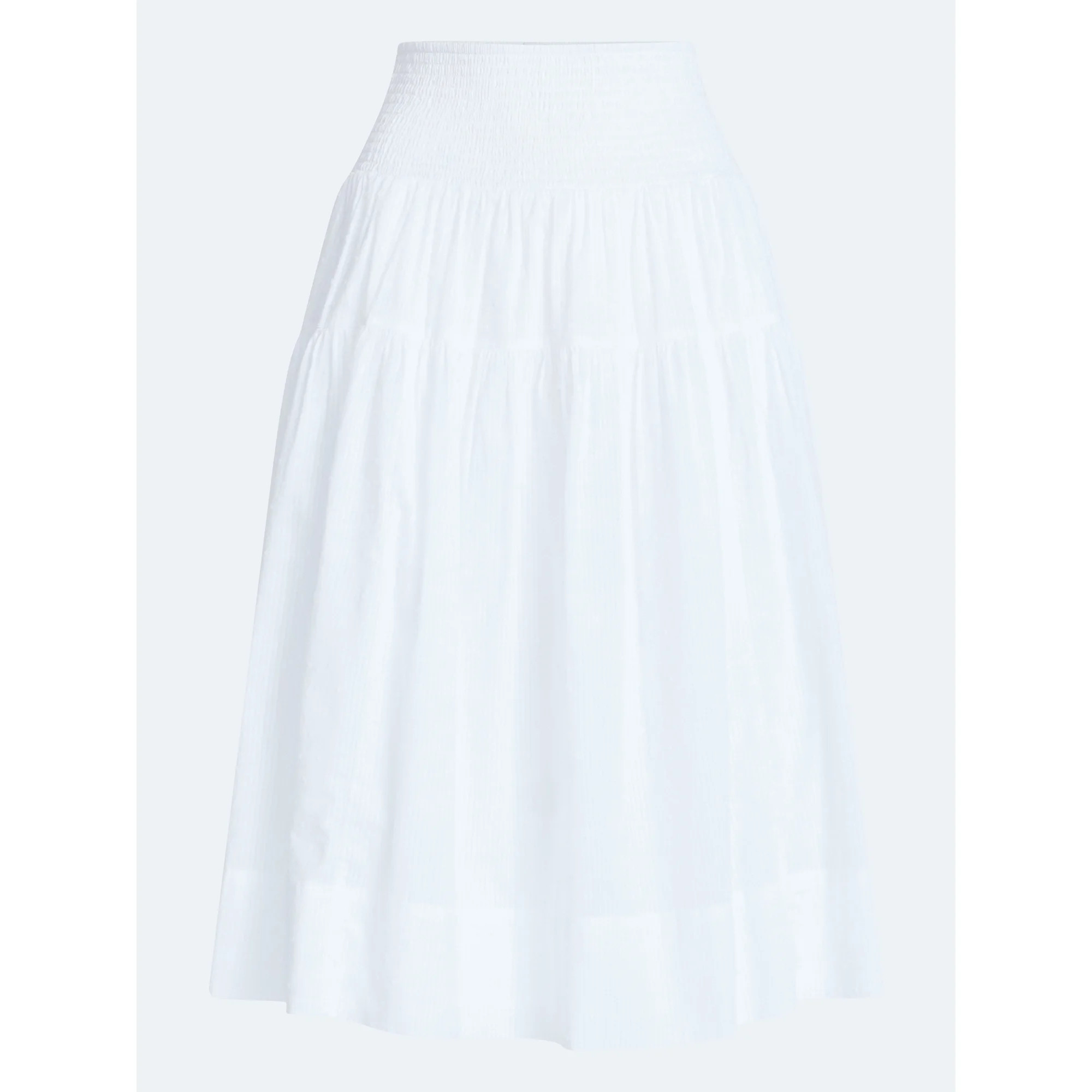 Free Assembly Women's Smocked Waist Cotton Midi Skirt, Sizes XS-XXL | Walmart (US)