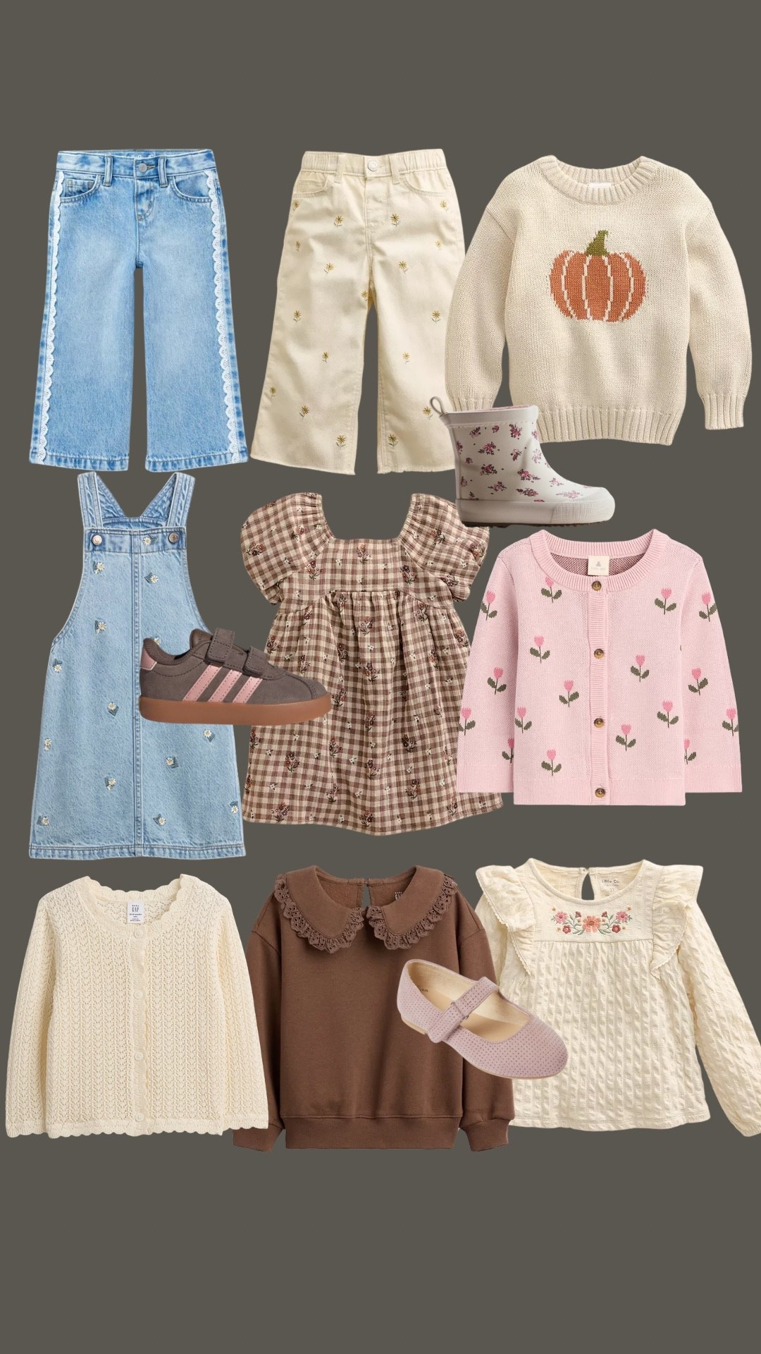 Toddler girl fall looks in my cart 🛒 🍂