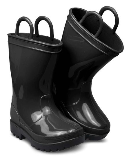 ZOOGS Black Rain Boot - Kids | Zulily