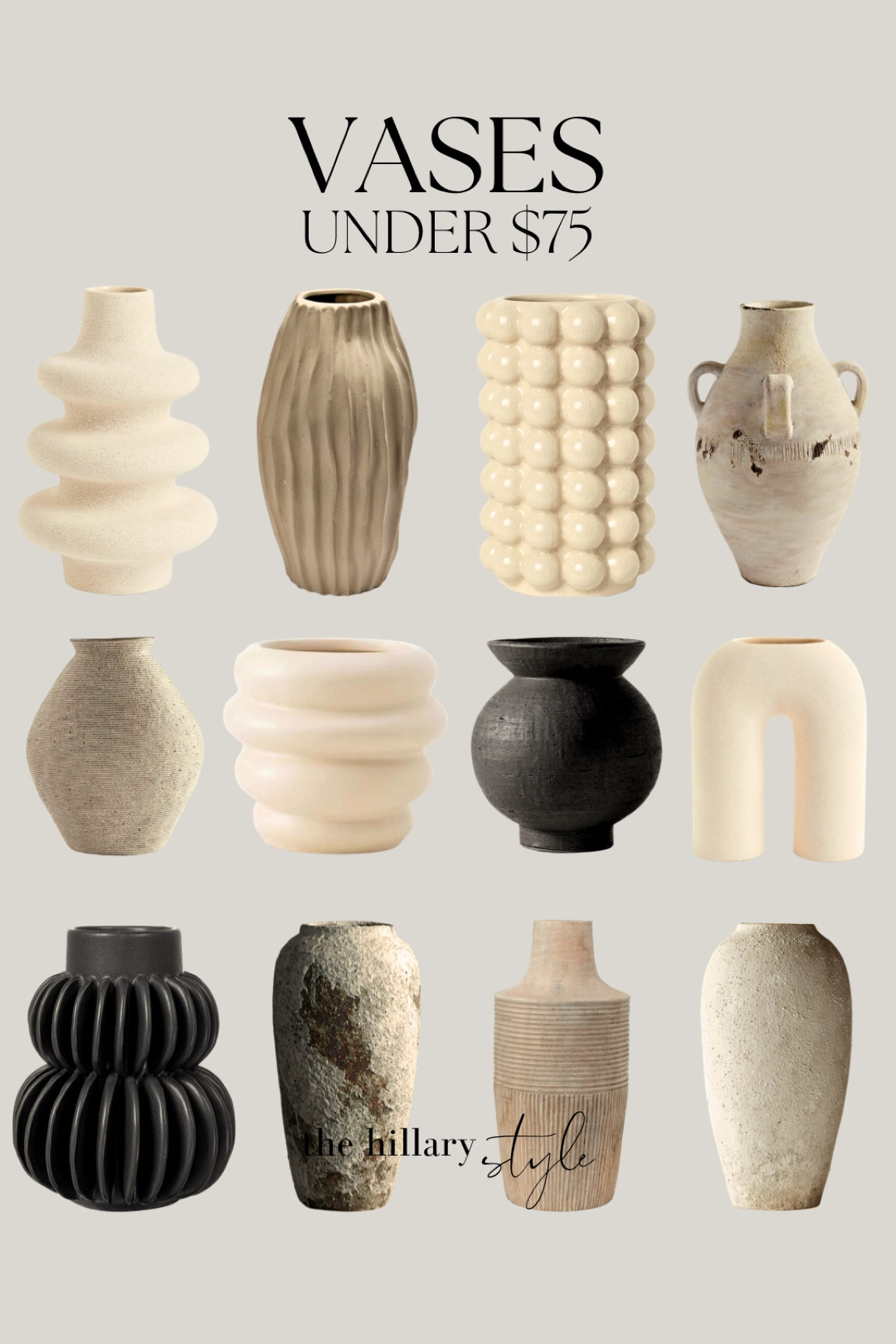 Designer Inspired Vases Under $75

Vases, Designer Inspired, Hobnail Vase, H&M, Amazon Home, Amazon Find, Found It On Amazon, Amazon Home Decor, Vase, Ribbed Vase, Bubble Vase, Rubbed Vase, Distressed Vase, Distressed Vase, CB2, Arched Vase

#LTKhome #LTKFind #LTKstyletip