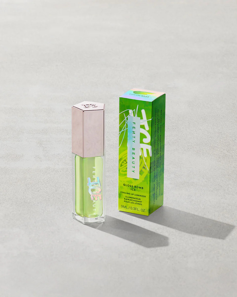 Gloss Bomb Ice Cooling Lip Luminizer \u2014 Cucum'brrr | Fenty Beauty
