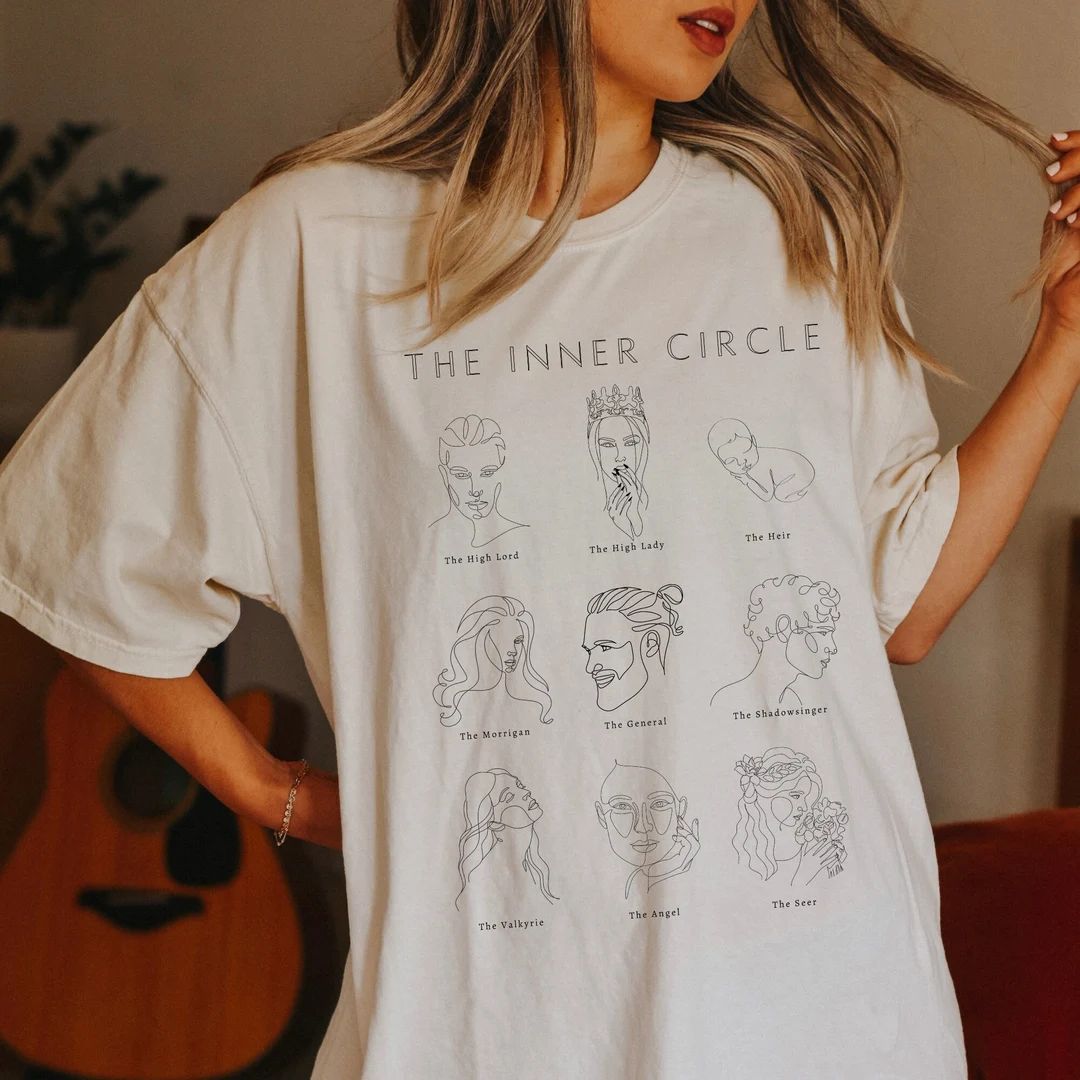 Inner Circle Tee | ACOTAR Shirt | A Court of Thorns and Roses | Night Court | Bookish Shirt | Sar... | Etsy (US)