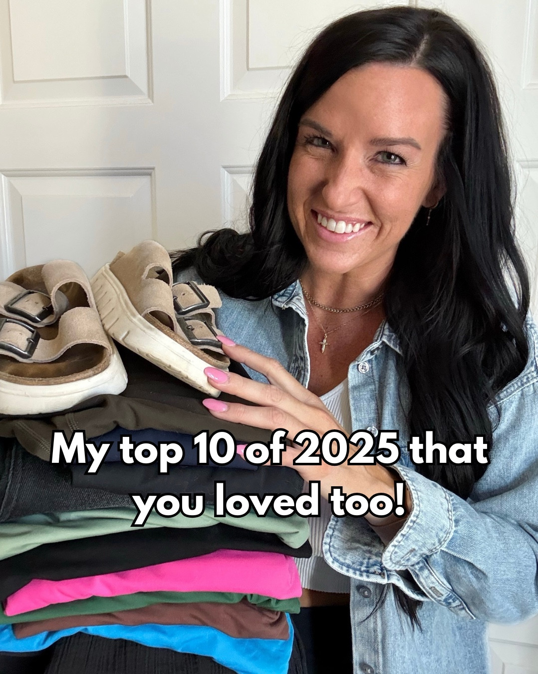 My top 10 of 2025 that you all loved too! 

I’m 5’5” and wear a size S and 4/27 for reference. 
1. Summer favs: I’m in a S in the skirt skort and the brown short sleeve sweater top.
2. Top Shoes: the Birkenstock sandals fit true to size.
3. Top favs for back to school: I am in my normal size small in the dress and sized up to a M in the skirt so the waist band didn’t feel so tight.
4. Hair favs! Love the brushable hair spray, InCommon magic mist (use code TEACHERFASHIONISTA), Living Proof dry shampoo, T3 curling iron 1.25”, and aquage oil!
5. Top Gym fav: don’t get me wrong I love Lululemon, but I need affordable leggings and these Amazon squat proof leggings are great! I own about 8 pairs (black, navy, and olive) and wash like normal/lay flat to dry.
6. Top teacher pants: I sized up in both of these. (Amazon: size M/Loft: size 6 even tho my normal size 4 fit nice, 6 just felt more comfy!)
7. Top teacher jeans: I have raved about these jeans for 3 years now! Worth every penny. I was able to size down in these but think your normal size would fit great too! They have a stretchy yet hugging fabric so don’t bag out!!
8. Top closet basics: double-lined shirts in short and long sleeve! I get these in my normal size S. They are meant to fit tight, so if you don’t like that as much, size up. Great base layer under vests and jackets, or on their own!
9. Most loved classroom look: camo pants (fit TTS, I’m in a S) and denim shirt— most worn teacher item😍
10. Top fall-winter pieces: mesh top (more colors) fits TTs, I’m in a S. I wore a nude bralette underneath. Hooded vest from Walmart fits so cute! I’m in my normal size S.


Most loved items, beauty favorites, best jeans, Teacher dresses, Teacher outfits, favorite sandals, Birkenstocks, amazon favorites, Amazon leggings, best workout leggings

#LTKSeasonal #LTKFindsUnder50 #LTKBeauty