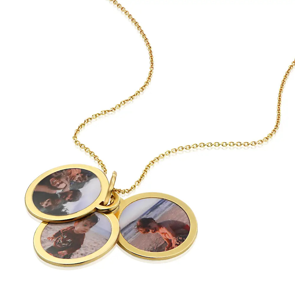 Forever Photo Pendant Necklace in 18K Gold Vermeil | MYKA