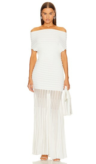 Marce Maxi Dress in Blanc | Revolve Clothing (Global)