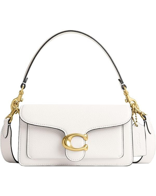 COACH womens Polished Pebble Leather Tabby Shoulder Bag 20 | Amazon (US)