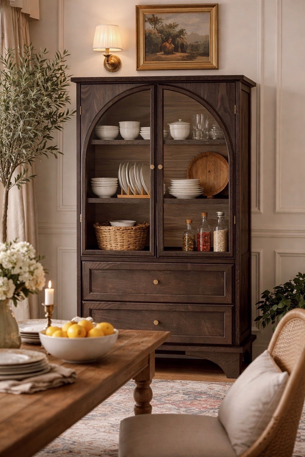 Obsessed with the arched design on this dining cabinet. It’s scaled perfectly for smaller dining rooms, but you can also pair two together for a custom, high-end storage moment.

Follow my shop @rushtonhome on the @shop.LTK app to shop this post and get my exclusive app-only content! Don’t forget to turn on post notifications using the 🔔 to get first dibs!

Follow @rushtonhome on Instagram and Pinterest for more home decor inspiration and affordable home finds!

Are you looking for anything home related? You’re in the right place! At Rushton Home, I do: home decor, living room, bedroom, affordable, walmart, target, amazon, wayfair, new arrivals, winter decor, spring decor, fall decor, fall finds, summer decor, home decor refresh, studio mcgee x target, hearth and hand, magnolia, holiday decor, seasonal decor, dining room decor, bedroom decor, living room decor, affordable home decor, furniture, weekend deals, sale, on sale, pottery barn, kirklands, west elm, bench, foyer table, faux florals, rugs, couches, sofa, sectional, dresser, nightstand, night stand, end tables, lamps, art, wall art, etsy, pillows, blanket, interior design, interior styling, bedding, side tables, bed frame, tray, side table, throw pillows, look for less, designer dupe, budget decor, bar stools, counter stools, vase, ceramic pottery, budget, budget friendly, coffee table, dining chairs, cane, rattan, wood, white wash, rustic amazon home, arch, brass hardware, gold hardware, vintage, antique, european inspired, french country, back in stock

#LTKHome #LTKSaleAlert