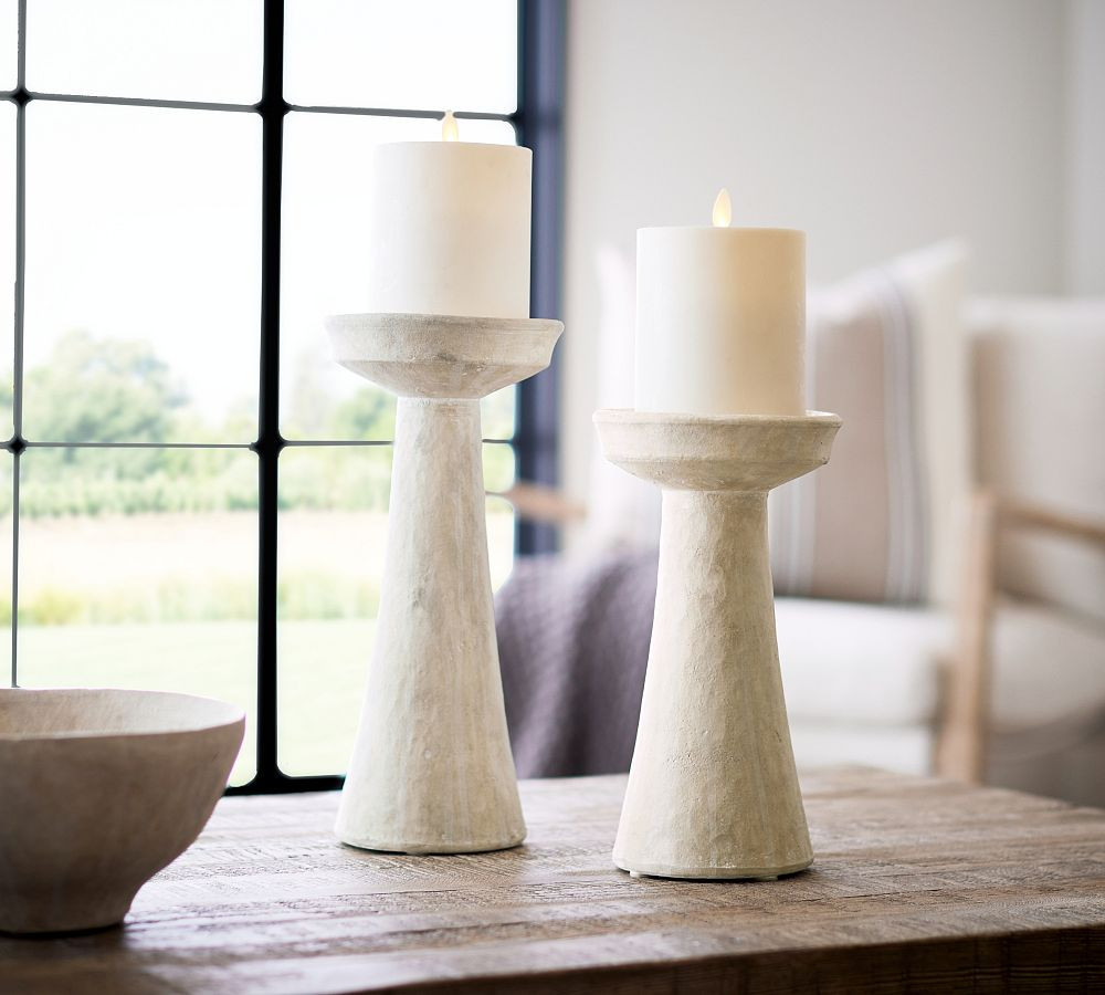 Artisan Studio Handcrafted Candle Holders | Pottery Barn (US)