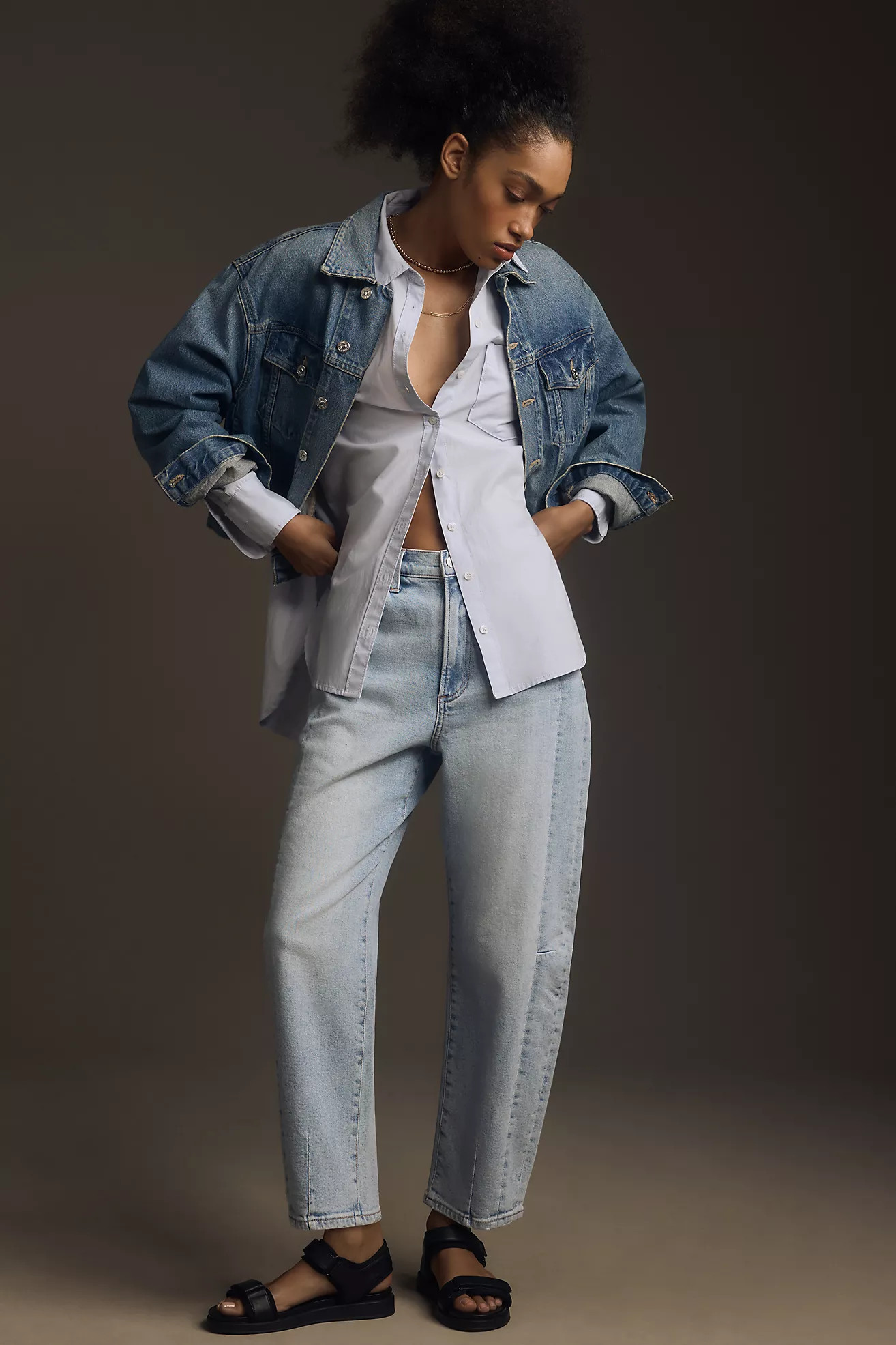 Pistola Eli Mid-Rise Tapered Jeans | Anthropologie (US)