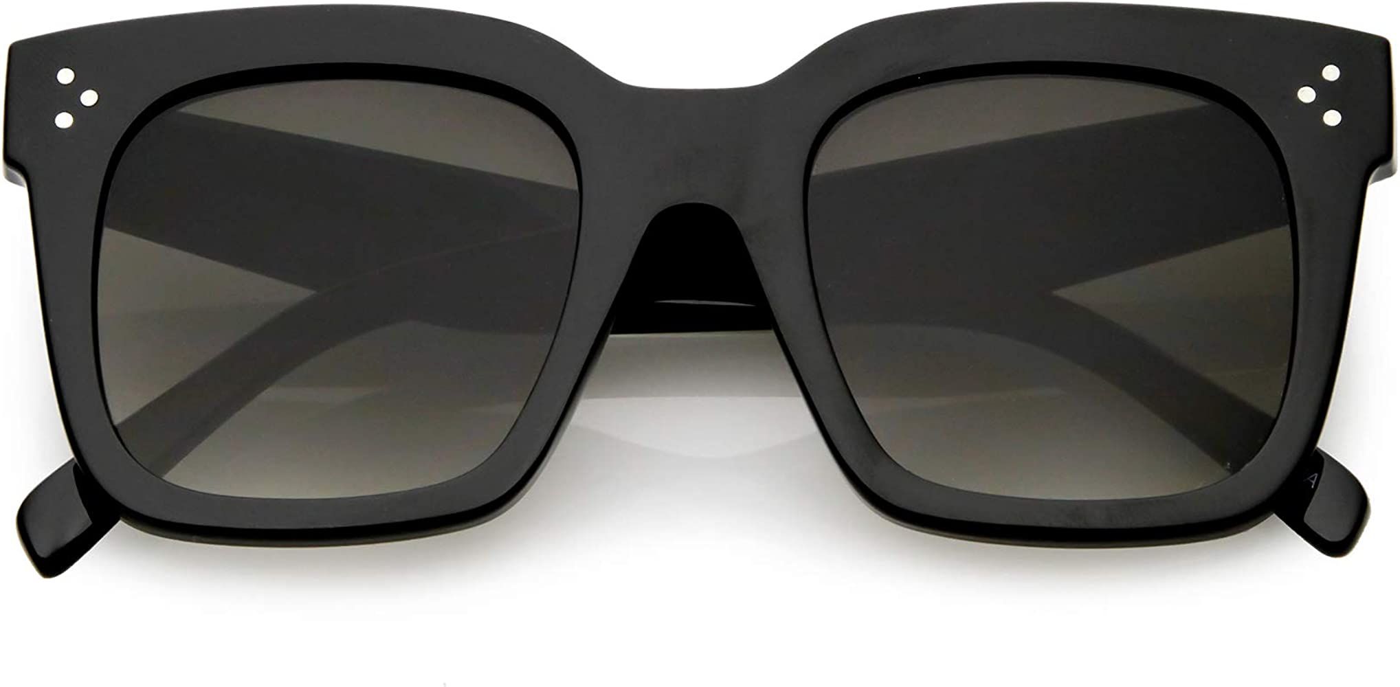 Retro Oversized Square Sunglasses for Women with Flat Lens 50mm | Amazon (US)