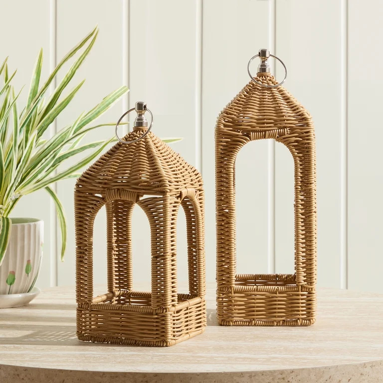 Rattan Lantern, 12", by My Texas House | Walmart (US)