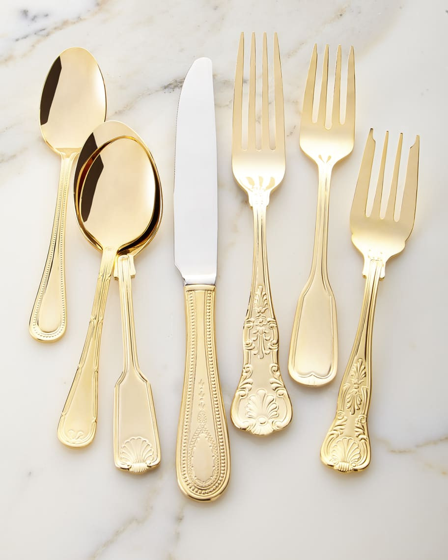 Towle Silversmiths 90-Piece Gold-Plated Hotel Flatware Service | Neiman Marcus
