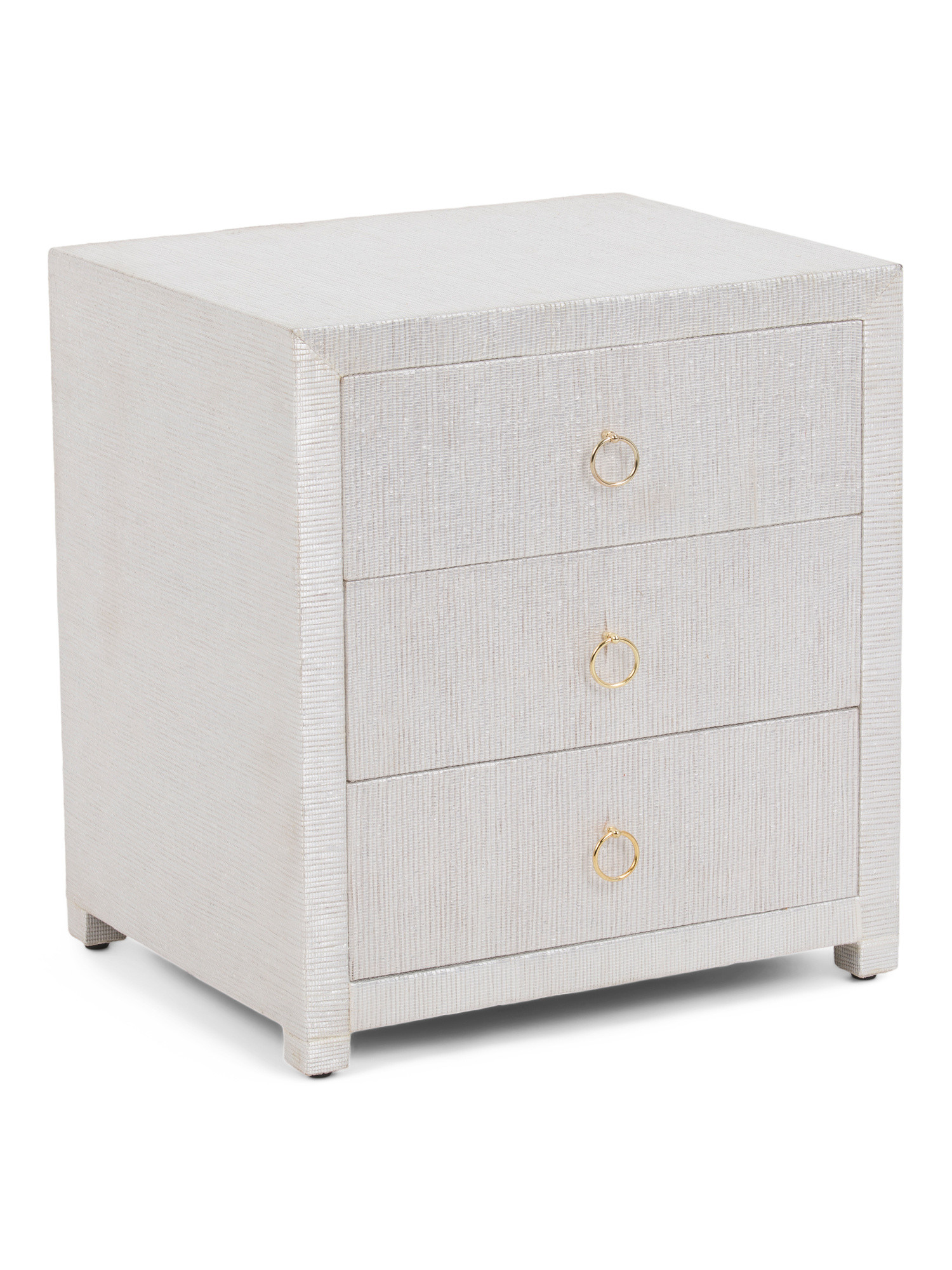 23.5in Quinn Raffia 3 Drawer Table | Marshalls