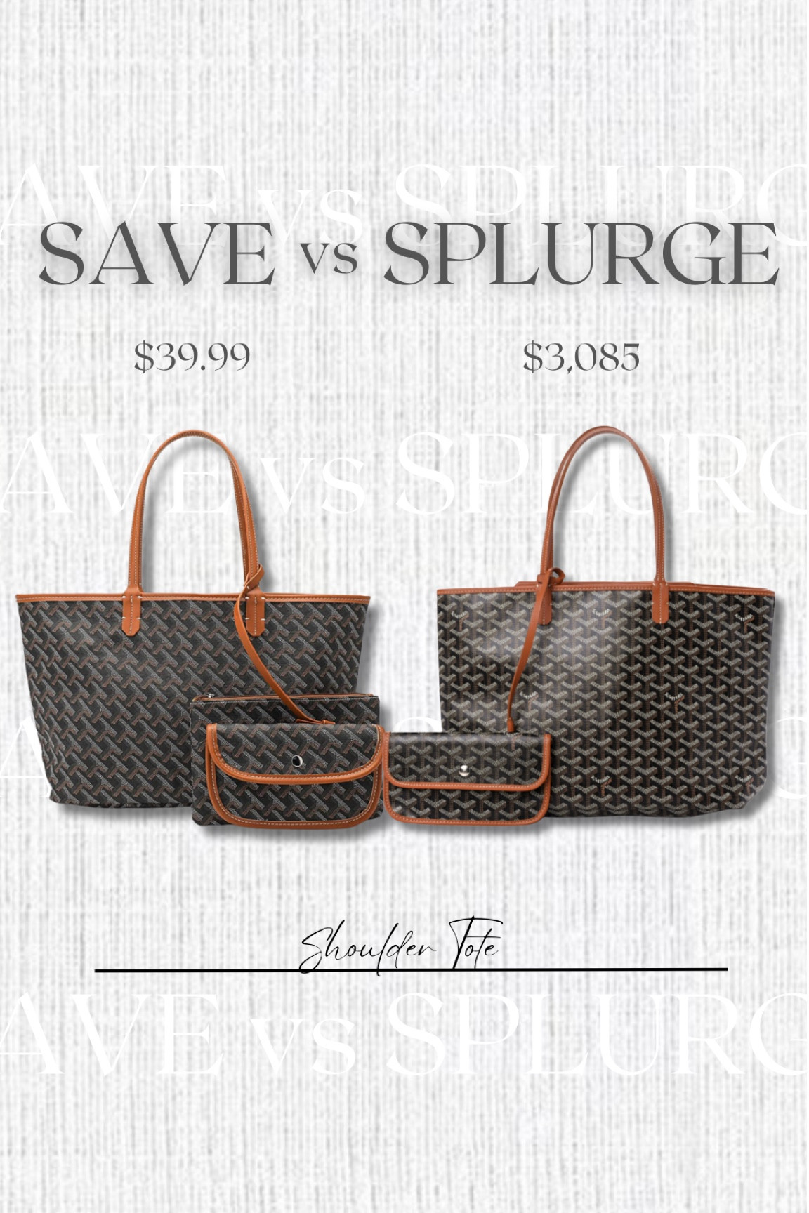 dupe goyard shopping bag tote … curated on LTK