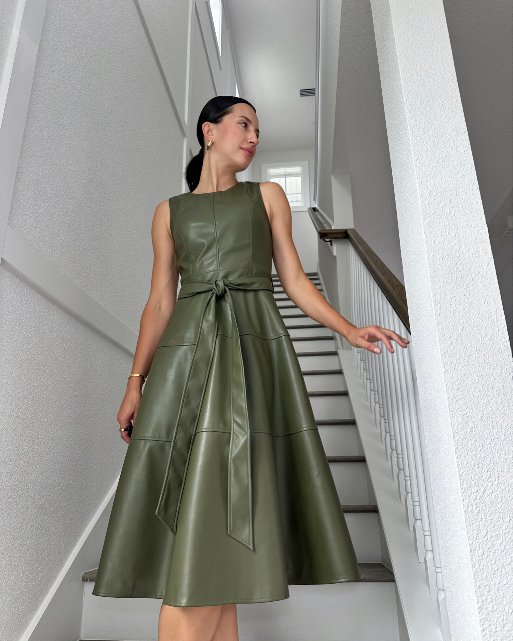 Beautiful elegant faux leather dress 

#LTKTall #LTKMothersDay #LTKootd