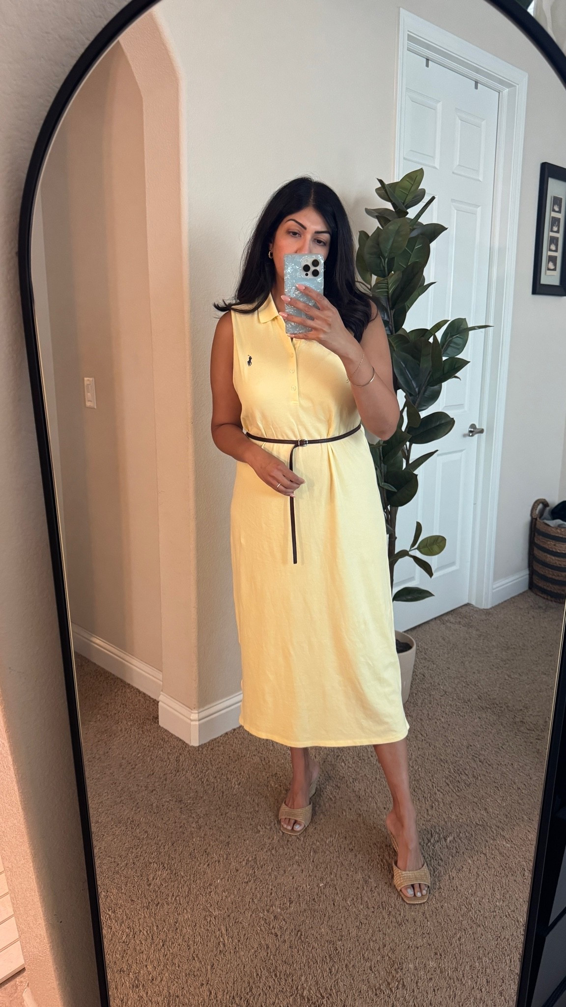 When it’s late summer, early fall and still hot I love to wear this polished cotton dress from Ralph Lauren. It’s perfect for smart casual days, working from home or weekend errands. Literally got four women stopping me to ask where I got it! 

Wearing a size 8-10 runs oversized

#LTKootd #LTKmomlife #LTKMidsize