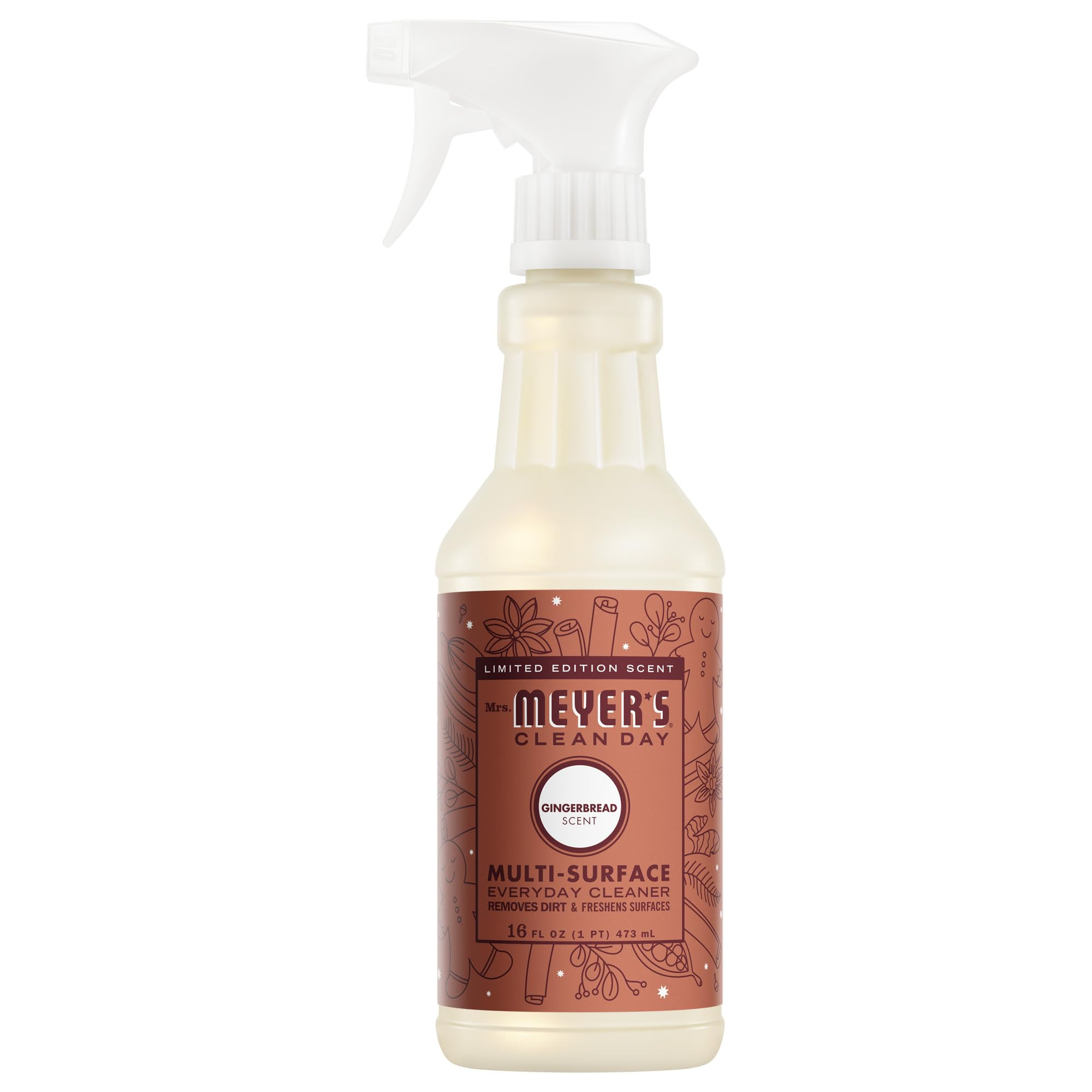 MRS. MEYER'S CLEAN DAY Multi-Surface Everyday Cleaner, Gingerbread Scent, 16 Fl Oz Bottle | Amazon (US)