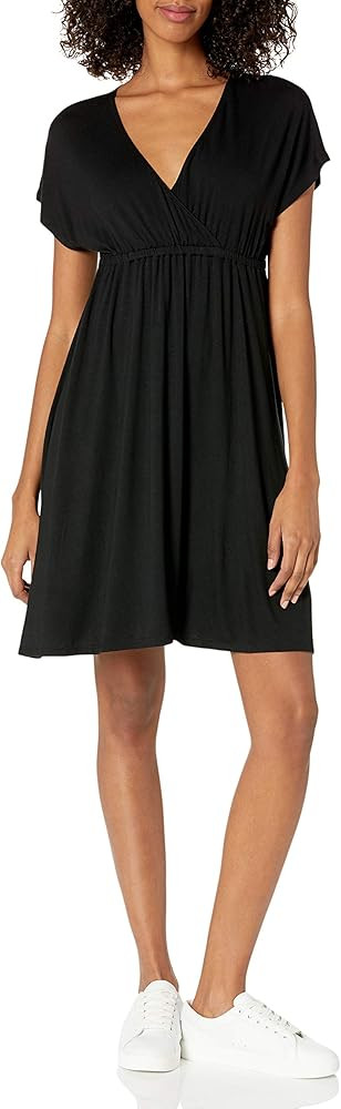 Amazon Essentials Women's Surplice Dress | Amazon (US)