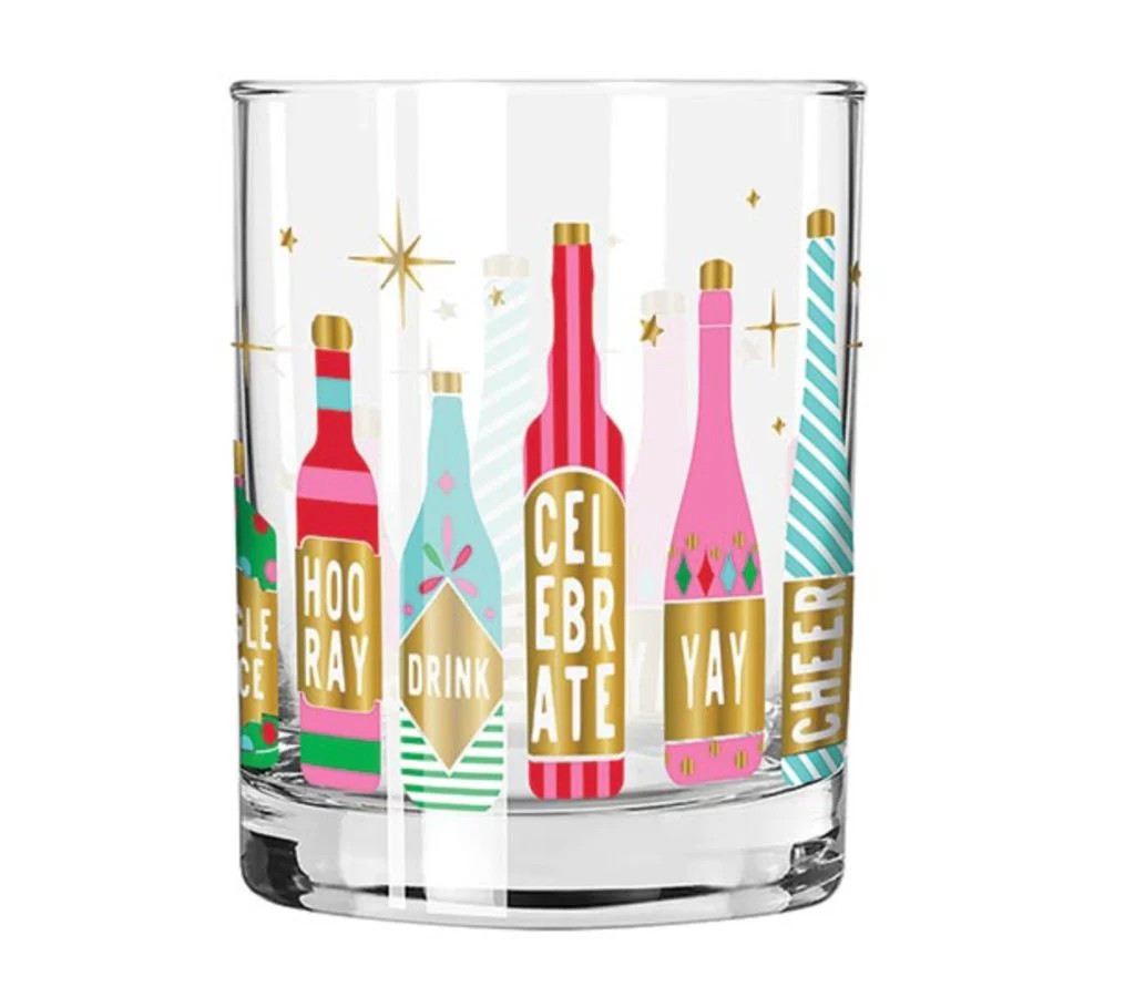 Retro Bottles Glass | Pop of Confetti