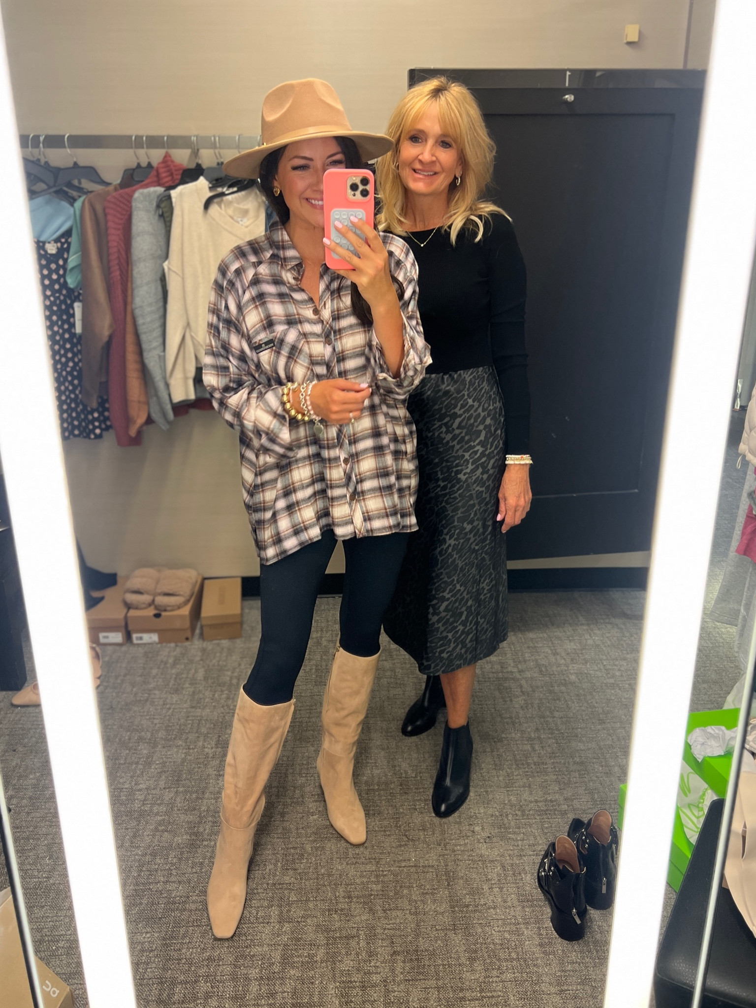 Mimi-small in dress
Small in flannel
Zella leggings in a small, also linked my fav Amazon leggings
Boots run tts, between go down 

#LTKxNSale #LTKSummerSales #LTKSaleAlert