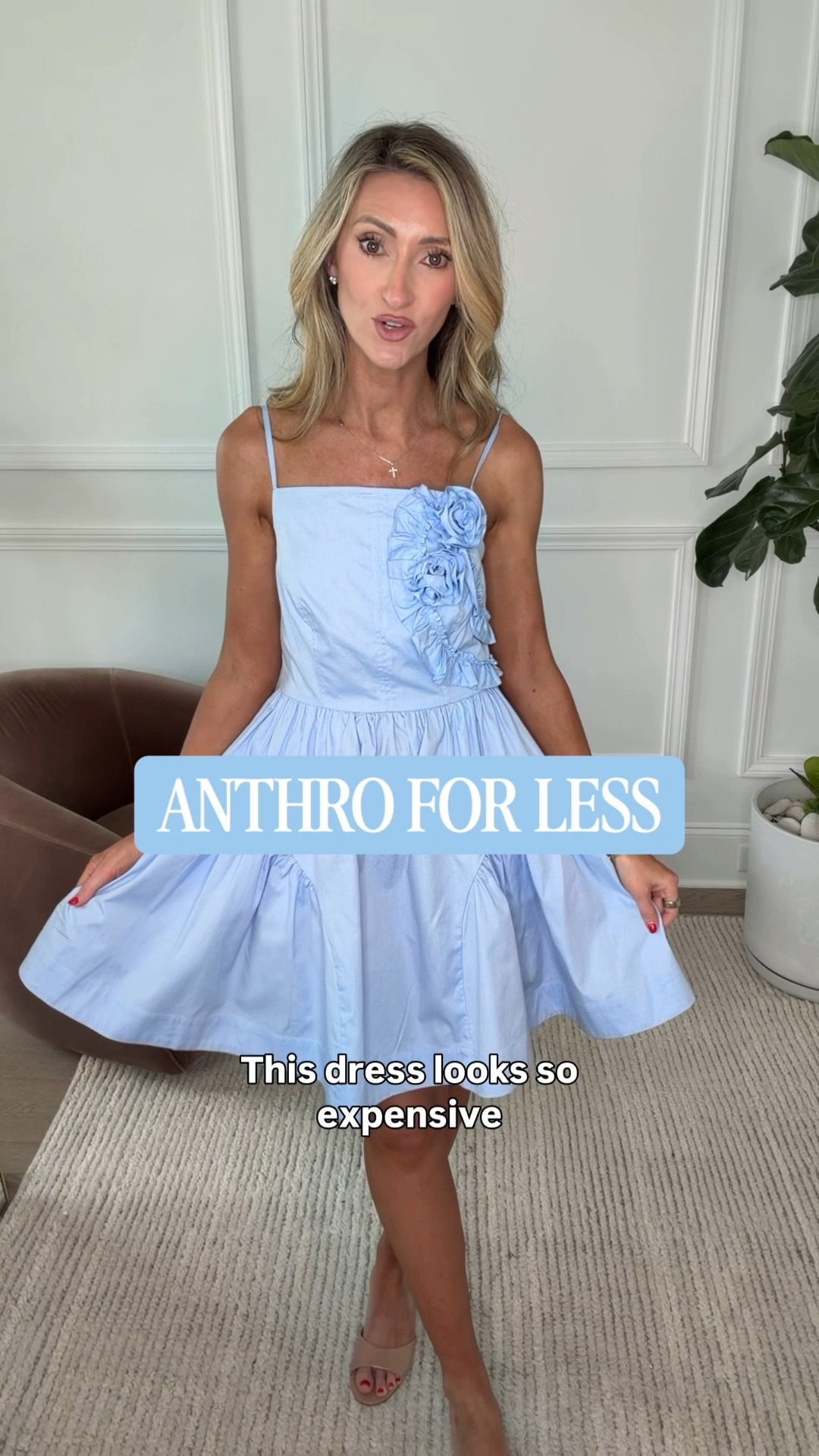 The prettiest Anthro for less dress!! 🤍🩵

#LTKootd #LTKgrwm #LTKmomlife