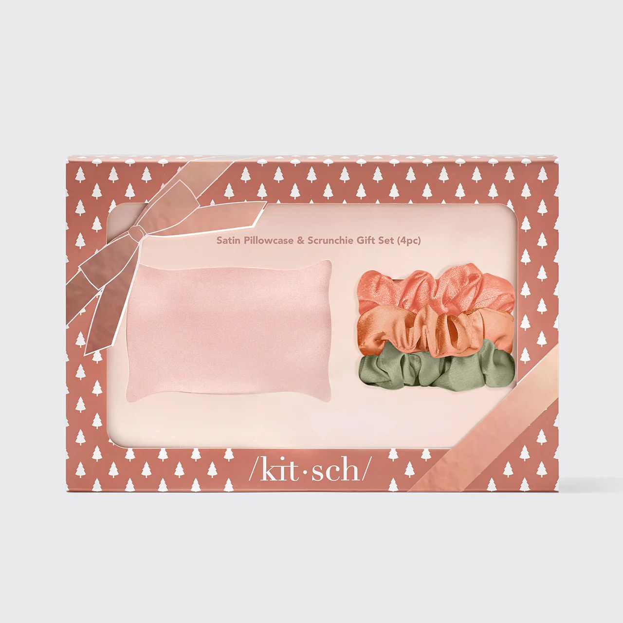 Satin Pillowcase & Scrunchie 4pc Gift Set | Kitsch